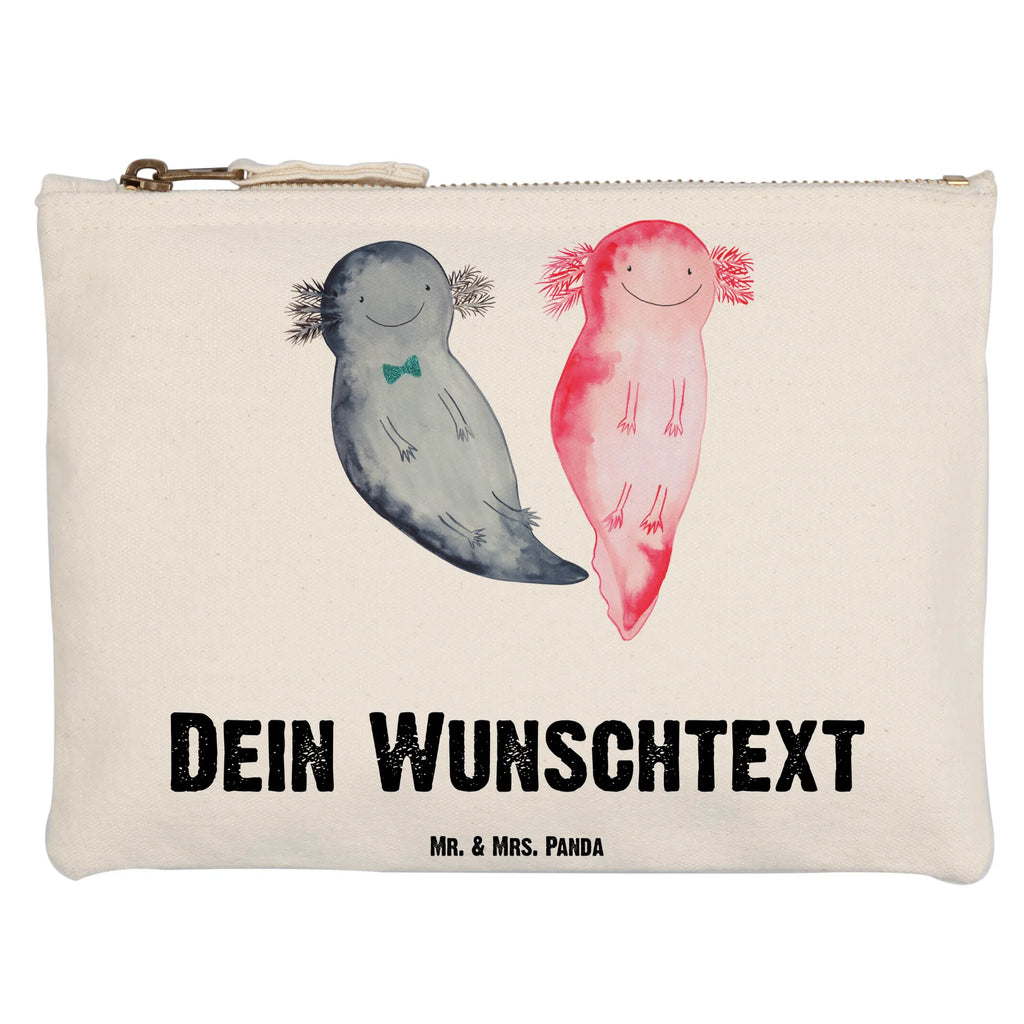 Personalisierte Schminktasche Axolotl Axel+Lotte Personalisierte Schminktasche, Personalisierte Kosmetiktasche, Personalisierter Kosmetikbeutel, Personalisiertes Stiftemäppchen, Personalisiertes Etui, Personalisierte Federmappe, Personalisierte Makeup Bag, Personalisiertes Schminketui, Personalisiertes Kosmetiketui, Personalisiertes Schlamperetui, Schminktasche mit Namen, Kosmetiktasche mit Namen, Kosmetikbeutel mit Namen, Stiftemäppchen mit Namen, Etui mit Namen, Federmappe mit Namen, Makeup Bg mit Namen, Schminketui mit Namen, Kosmetiketui mit Namen, Schlamperetui mit Namen, Schminktasche personalisieren, Schminktasche bedrucken, Schminktasche selbst gestalten, Axolotl, Molch, Axolot, Schwanzlurch, Lurch, Lurche, Liebe, große Liebe, Liebesbeweis, Freund, Verlobter, Ehemann, Jahrestag, Valentinstag