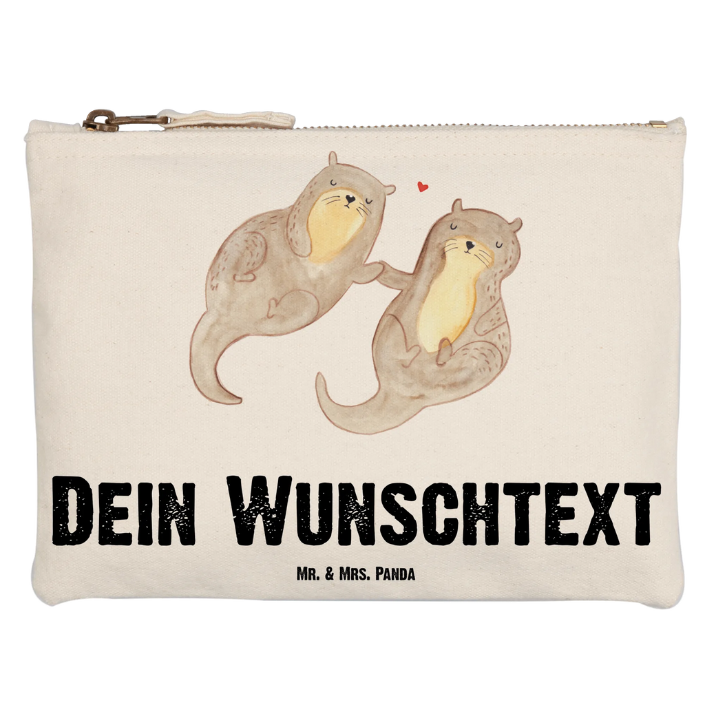 Personalisierte Schminktasche Otter händchenhaltend Personalisierte Schminktasche, Personalisierte Kosmetiktasche, Personalisierter Kosmetikbeutel, Personalisiertes Stiftemäppchen, Personalisiertes Etui, Personalisierte Federmappe, Personalisierte Makeup Bag, Personalisiertes Schminketui, Personalisiertes Kosmetiketui, Personalisiertes Schlamperetui, Schminktasche mit Namen, Kosmetiktasche mit Namen, Kosmetikbeutel mit Namen, Stiftemäppchen mit Namen, Etui mit Namen, Federmappe mit Namen, Makeup Bg mit Namen, Schminketui mit Namen, Kosmetiketui mit Namen, Schlamperetui mit Namen, Schminktasche personalisieren, Schminktasche bedrucken, Schminktasche selbst gestalten, Otter, Fischotter, Seeotter, Otter Seeotter See Otter