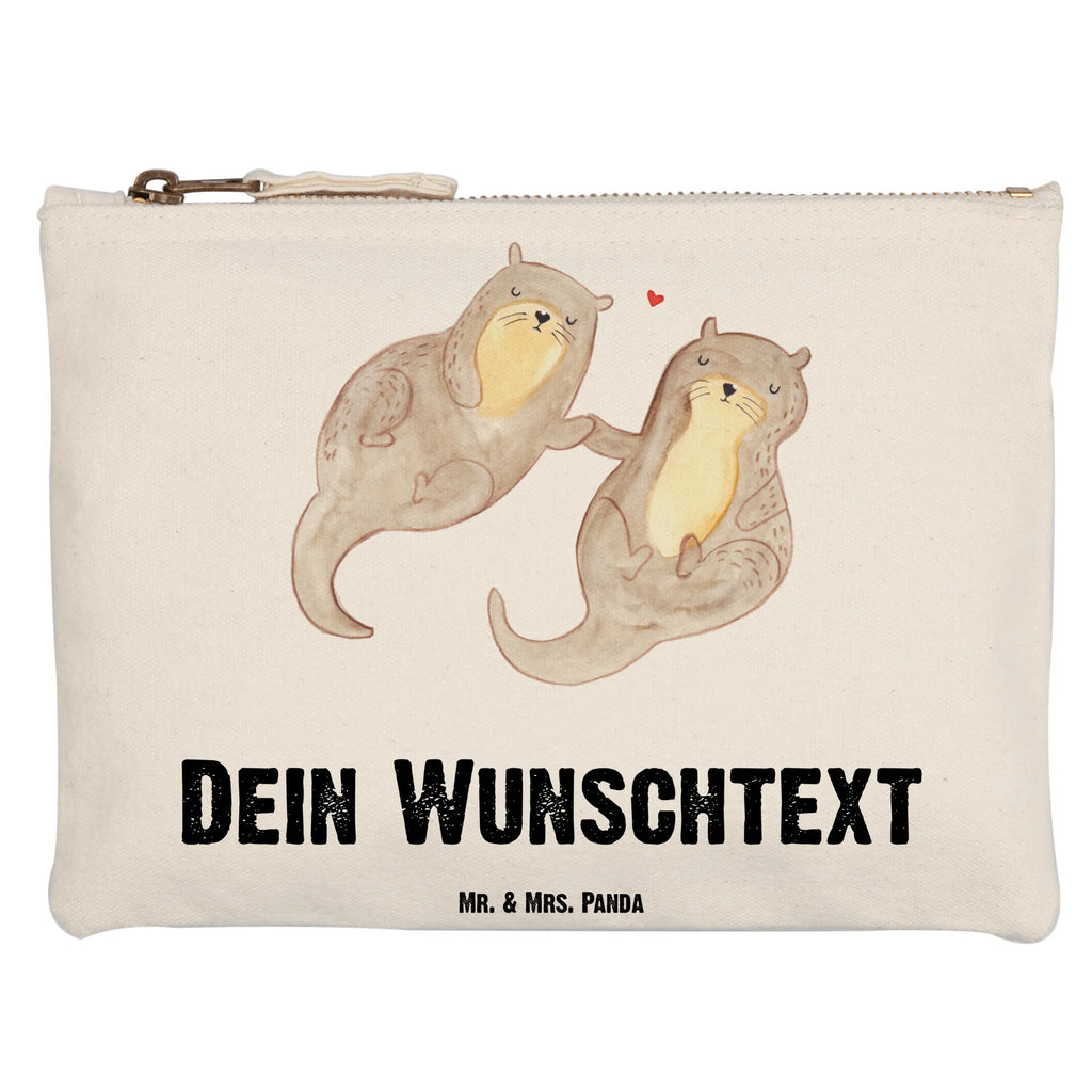 Personalisierte Schminktasche Otter händchenhaltend Personalisierte Schminktasche, Personalisierte Kosmetiktasche, Personalisierter Kosmetikbeutel, Personalisiertes Stiftemäppchen, Personalisiertes Etui, Personalisierte Federmappe, Personalisierte Makeup Bag, Personalisiertes Schminketui, Personalisiertes Kosmetiketui, Personalisiertes Schlamperetui, Schminktasche mit Namen, Kosmetiktasche mit Namen, Kosmetikbeutel mit Namen, Stiftemäppchen mit Namen, Etui mit Namen, Federmappe mit Namen, Makeup Bg mit Namen, Schminketui mit Namen, Kosmetiketui mit Namen, Schlamperetui mit Namen, Schminktasche personalisieren, Schminktasche bedrucken, Schminktasche selbst gestalten, Otter, Fischotter, Seeotter, Otter Seeotter See Otter