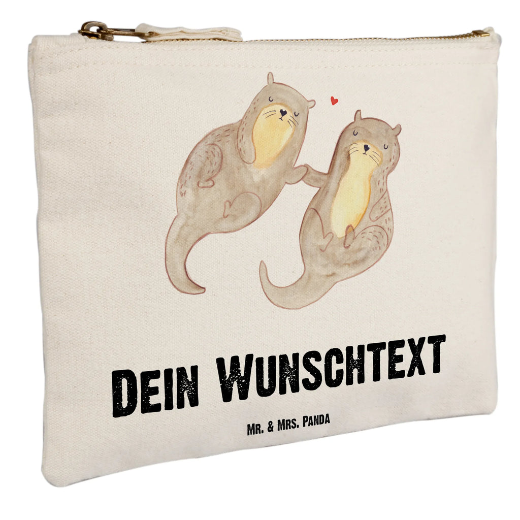 Personalisierte Schminktasche Otter händchenhaltend Personalisierte Schminktasche, Personalisierte Kosmetiktasche, Personalisierter Kosmetikbeutel, Personalisiertes Stiftemäppchen, Personalisiertes Etui, Personalisierte Federmappe, Personalisierte Makeup Bag, Personalisiertes Schminketui, Personalisiertes Kosmetiketui, Personalisiertes Schlamperetui, Schminktasche mit Namen, Kosmetiktasche mit Namen, Kosmetikbeutel mit Namen, Stiftemäppchen mit Namen, Etui mit Namen, Federmappe mit Namen, Makeup Bg mit Namen, Schminketui mit Namen, Kosmetiketui mit Namen, Schlamperetui mit Namen, Schminktasche personalisieren, Schminktasche bedrucken, Schminktasche selbst gestalten, Otter, Fischotter, Seeotter, Otter Seeotter See Otter