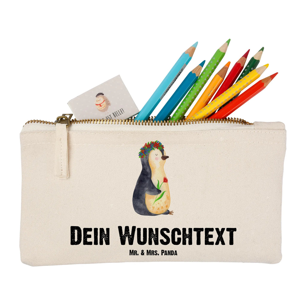 Personalisierte Schminktasche Pinguin Blumenkranz Personalisierte Schminktasche, Personalisierte Kosmetiktasche, Personalisierter Kosmetikbeutel, Personalisiertes Stiftemäppchen, Personalisiertes Etui, Personalisierte Federmappe, Personalisierte Makeup Bag, Personalisiertes Schminketui, Personalisiertes Kosmetiketui, Personalisiertes Schlamperetui, Schminktasche mit Namen, Kosmetiktasche mit Namen, Kosmetikbeutel mit Namen, Stiftemäppchen mit Namen, Etui mit Namen, Federmappe mit Namen, Makeup Bg mit Namen, Schminketui mit Namen, Kosmetiketui mit Namen, Schlamperetui mit Namen, Schminktasche personalisieren, Schminktasche bedrucken, Schminktasche selbst gestalten, Pinguin, Pinguine, Blumenkranz, Universum, Leben, Wünsche, Ziele, Lebensziele, Motivation, Lebenslust, Liebeskummer, Geschenkidee