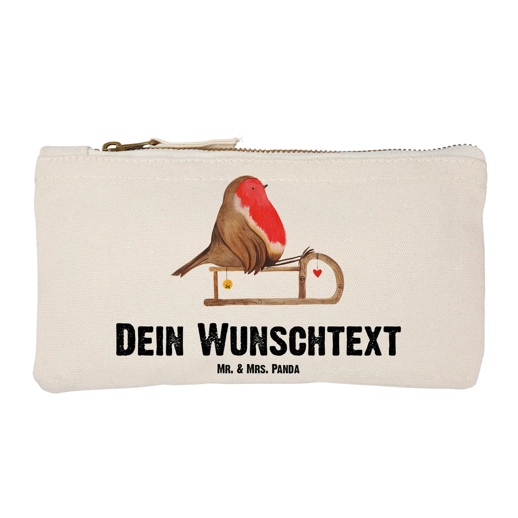 Personalisierte Schminktasche Rotkehlchen Schlitten Personalisierte Schminktasche, Personalisierte Kosmetiktasche, Personalisierter Kosmetikbeutel, Personalisiertes Stiftemäppchen, Personalisiertes Etui, Personalisierte Federmappe, Personalisierte Makeup Bag, Personalisiertes Schminketui, Personalisiertes Kosmetiketui, Personalisiertes Schlamperetui, Schminktasche mit Namen, Kosmetiktasche mit Namen, Kosmetikbeutel mit Namen, Stiftemäppchen mit Namen, Etui mit Namen, Federmappe mit Namen, Makeup Bg mit Namen, Schminketui mit Namen, Kosmetiketui mit Namen, Schlamperetui mit Namen, Schminktasche personalisieren, Schminktasche bedrucken, Schminktasche selbst gestalten, Winter, Weihnachten, Weihnachtsdeko, Nikolaus, Advent, Heiligabend, Wintermotiv, Schlitten, Vogel