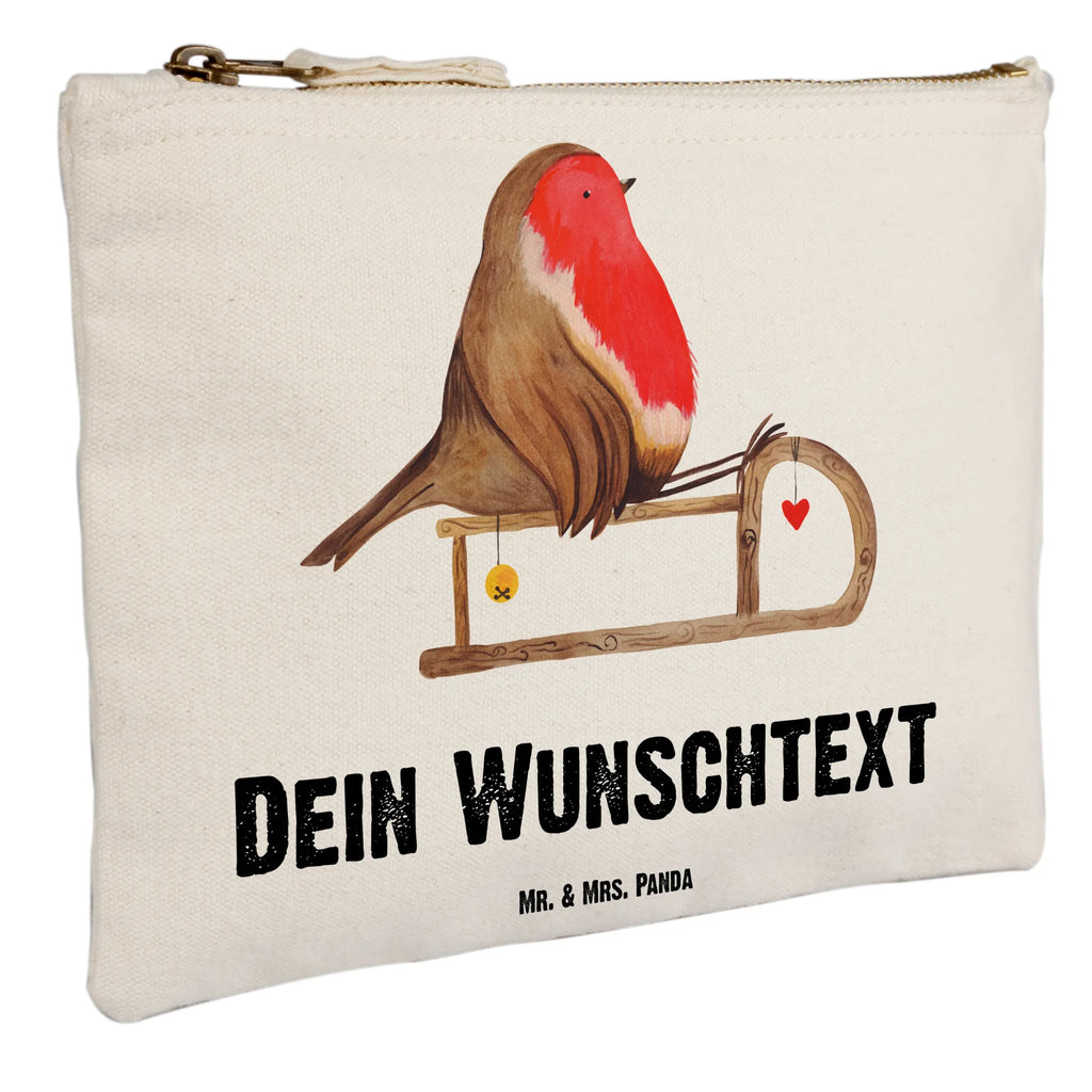 Personalisierte Schminktasche Rotkehlchen Schlitten Personalisierte Schminktasche, Personalisierte Kosmetiktasche, Personalisierter Kosmetikbeutel, Personalisiertes Stiftemäppchen, Personalisiertes Etui, Personalisierte Federmappe, Personalisierte Makeup Bag, Personalisiertes Schminketui, Personalisiertes Kosmetiketui, Personalisiertes Schlamperetui, Schminktasche mit Namen, Kosmetiktasche mit Namen, Kosmetikbeutel mit Namen, Stiftemäppchen mit Namen, Etui mit Namen, Federmappe mit Namen, Makeup Bg mit Namen, Schminketui mit Namen, Kosmetiketui mit Namen, Schlamperetui mit Namen, Schminktasche personalisieren, Schminktasche bedrucken, Schminktasche selbst gestalten, Winter, Weihnachten, Weihnachtsdeko, Nikolaus, Advent, Heiligabend, Wintermotiv, Schlitten, Vogel