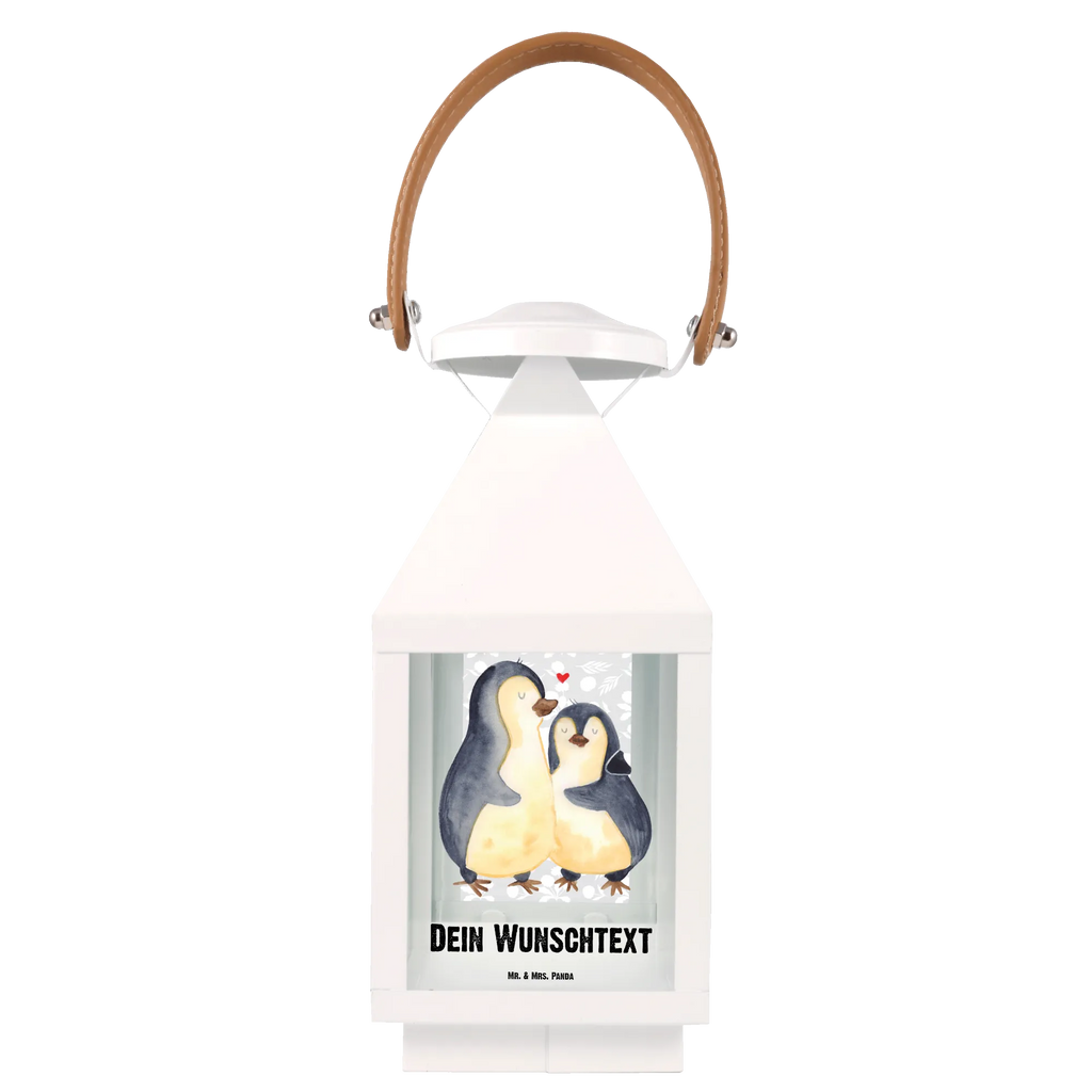 Personalisierte Deko Laterne Pinguin umarmend Gartenlampe, Gartenleuchte, Gartendekoration, Gartenlicht, Laterne kleine Laternen, XXL Laternen, Laterne groß, Pinguin, Liebe, Liebespaar, Liebesbeweis, Liebesgeschenk, Verlobung, Jahrestag, Hochzeitstag, Hochzeit, Hochzeitsgeschenk