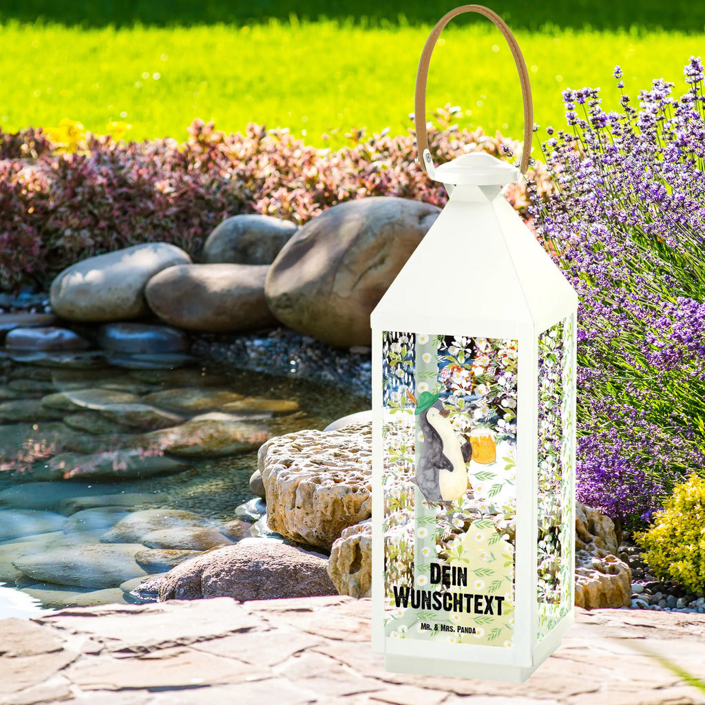 Personalisierte Deko Laterne Pinguin Bier Gartenlampe, Gartenleuchte, Gartendekoration, Gartenlicht, Laterne kleine Laternen, XXL Laternen, Laterne groß, Pinguin, Pinguine, Bier, Oktoberfest