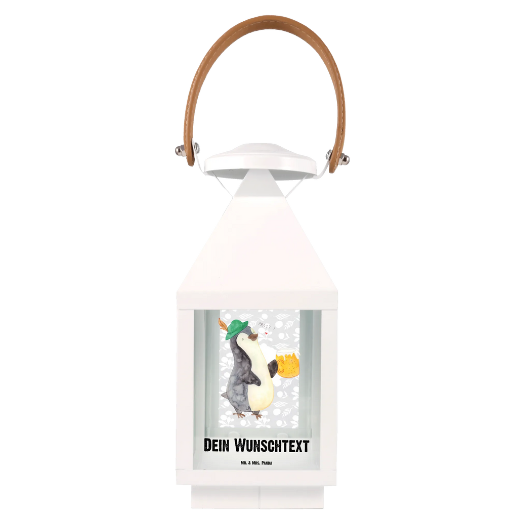 Personalisierte Deko Laterne Pinguin Bier Gartenlampe, Gartenleuchte, Gartendekoration, Gartenlicht, Laterne kleine Laternen, XXL Laternen, Laterne groß, Pinguin, Pinguine, Bier, Oktoberfest