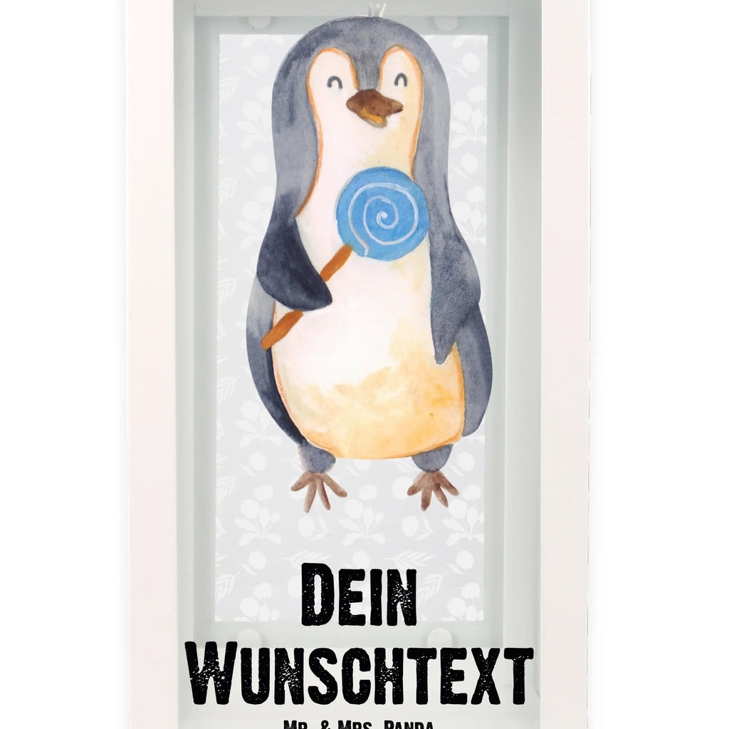 Personalisierte Deko Laterne Pinguin Lolli Gartenlampe, Gartenleuchte, Gartendekoration, Gartenlicht, Laterne kleine Laternen, XXL Laternen, Laterne groß, Pinguin, Pinguine, Lolli, Süßigkeiten, Blödsinn, Spruch, Rebell, Gauner, Ganove, Rabauke