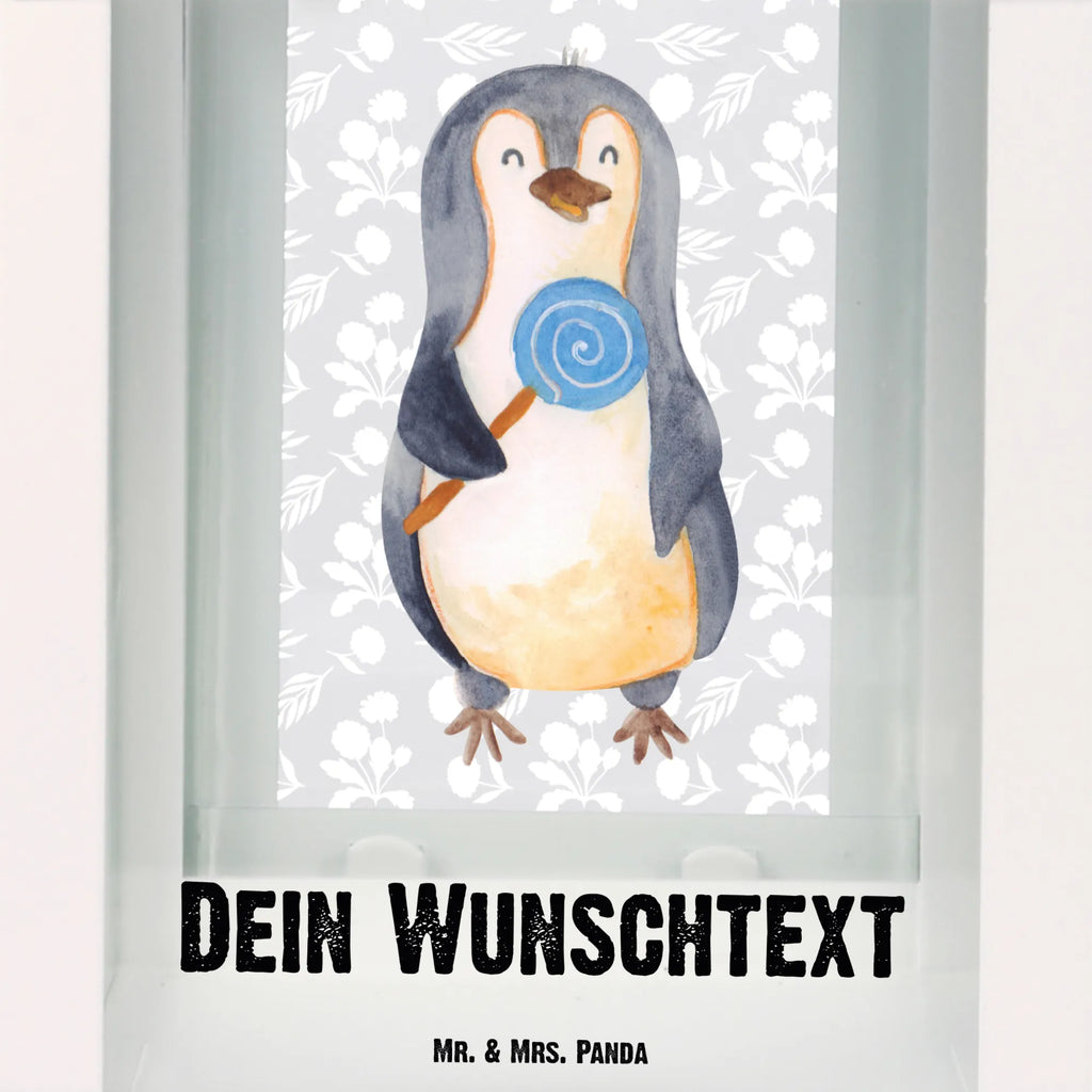 Personalisierte Deko Laterne Pinguin Lolli Gartenlampe, Gartenleuchte, Gartendekoration, Gartenlicht, Laterne kleine Laternen, XXL Laternen, Laterne groß, Pinguin, Pinguine, Lolli, Süßigkeiten, Blödsinn, Spruch, Rebell, Gauner, Ganove, Rabauke