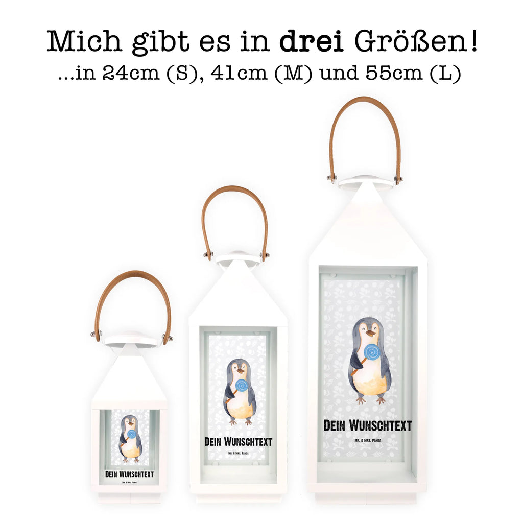 Personalisierte Deko Laterne Pinguin Lolli Gartenlampe, Gartenleuchte, Gartendekoration, Gartenlicht, Laterne kleine Laternen, XXL Laternen, Laterne groß, Pinguin, Pinguine, Lolli, Süßigkeiten, Blödsinn, Spruch, Rebell, Gauner, Ganove, Rabauke