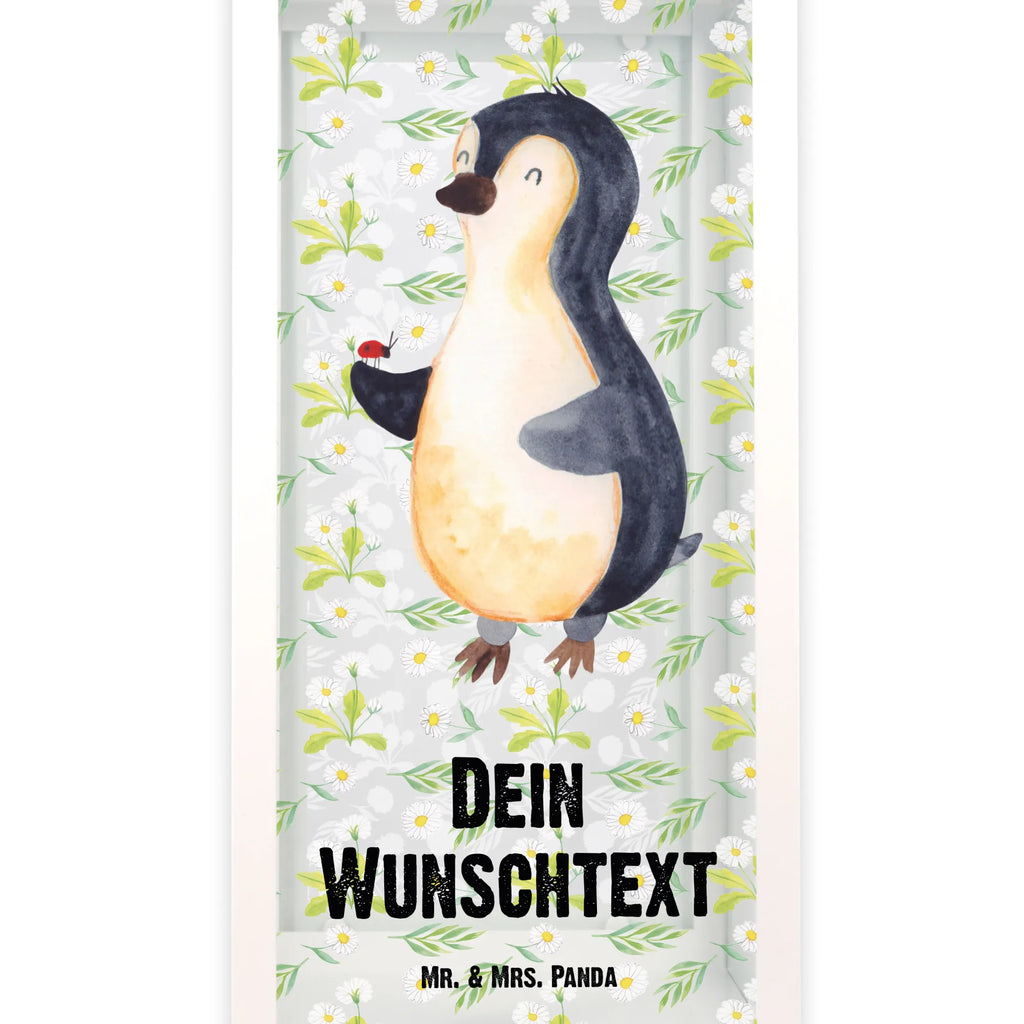 Personalisierte Deko Laterne Pinguin Marienkäfer Gartenlampe, Gartenleuchte, Gartendekoration, Gartenlicht, Laterne kleine Laternen, XXL Laternen, Laterne groß, Pinguin, Pinguine, Marienkäfer, Liebe, Wunder, Glück, Freude, Lebensfreude