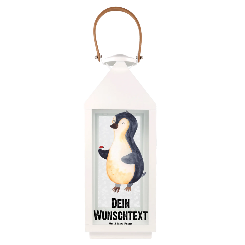 Personalisierte Deko Laterne Pinguin Marienkäfer Gartenlampe, Gartenleuchte, Gartendekoration, Gartenlicht, Laterne kleine Laternen, XXL Laternen, Laterne groß, Pinguin, Pinguine, Marienkäfer, Liebe, Wunder, Glück, Freude, Lebensfreude