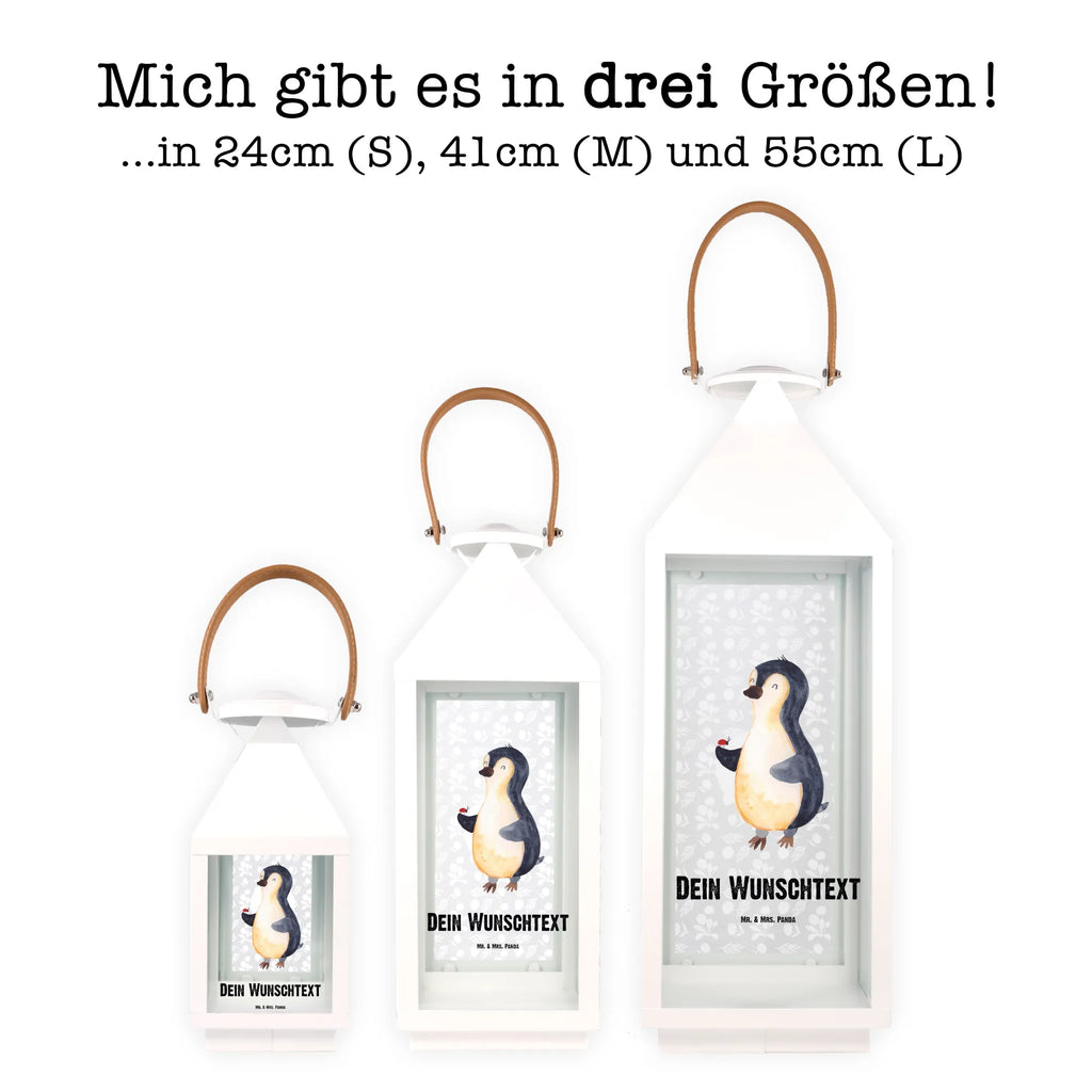 Personalisierte Deko Laterne Pinguin Marienkäfer Gartenlampe, Gartenleuchte, Gartendekoration, Gartenlicht, Laterne kleine Laternen, XXL Laternen, Laterne groß, Pinguin, Pinguine, Marienkäfer, Liebe, Wunder, Glück, Freude, Lebensfreude