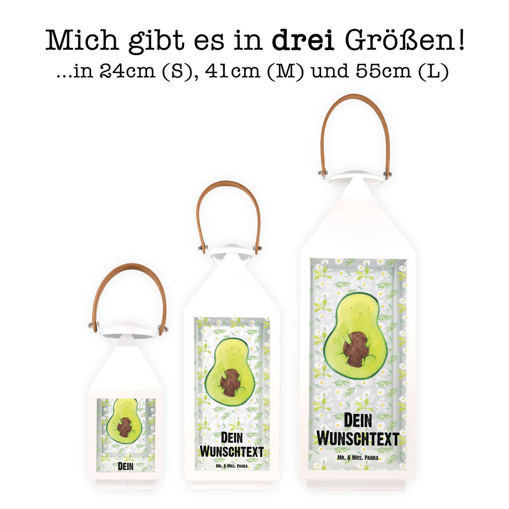 Personalisierte Deko Laterne Avocado mit Kern Gartenlampe, Gartenleuchte, Gartendekoration, Gartenlicht, Laterne kleine Laternen, XXL Laternen, Laterne groß, Avocado, Veggie, Vegan, Gesund, Avokado, Avocadokern, Kern, Pflanze, Spruch Leben