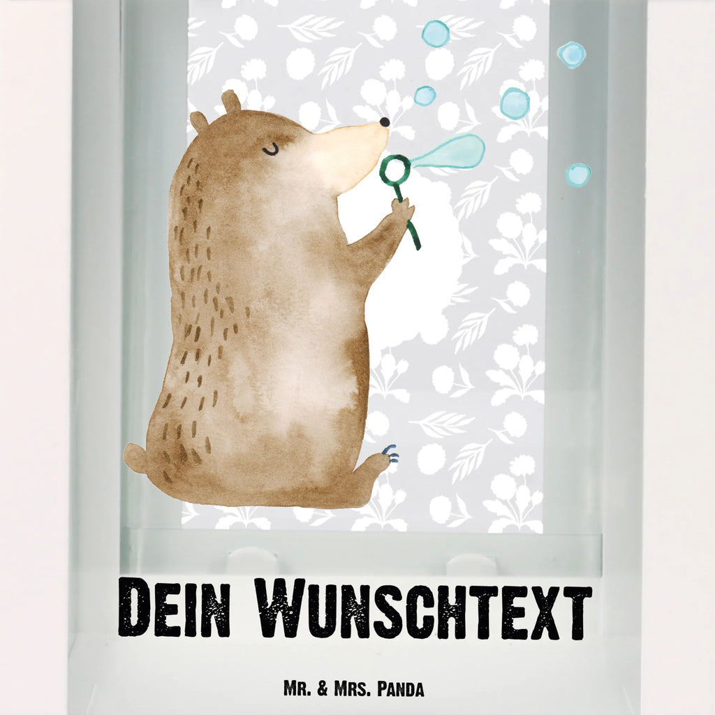 Personalisierte Deko Laterne Bär Seifenblasen Gartenlampe, Gartenleuchte, Gartendekoration, Gartenlicht, Laterne kleine Laternen, XXL Laternen, Laterne groß, Bär, Teddy, Teddybär, Seifenblasen Bär Lustig Sein Glücklich Traurig Happy