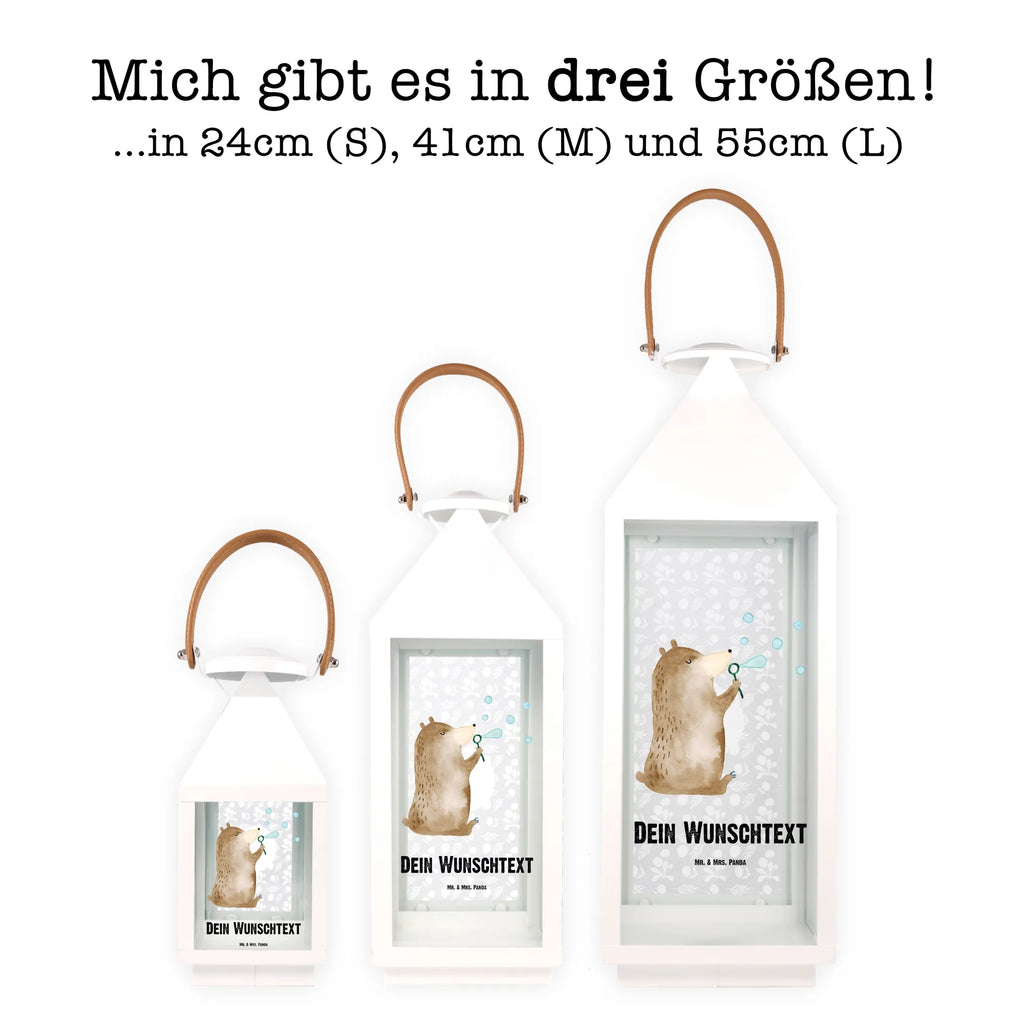 Personalisierte Deko Laterne Bär Seifenblasen Gartenlampe, Gartenleuchte, Gartendekoration, Gartenlicht, Laterne kleine Laternen, XXL Laternen, Laterne groß, Bär, Teddy, Teddybär, Seifenblasen Bär Lustig Sein Glücklich Traurig Happy