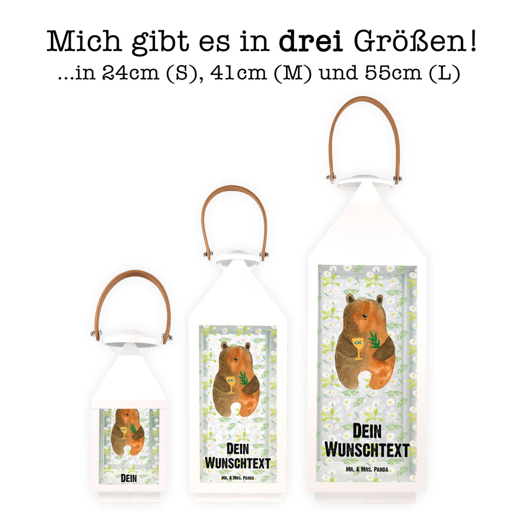 Personalisierte Deko Laterne Konfirmation-Bär Gartenlampe, Gartenleuchte, Gartendekoration, Gartenlicht, Laterne kleine Laternen, XXL Laternen, Laterne groß, Bär, Teddy, Teddybär, Konfirmation, Kirche, evangelisch, Gottesdienst