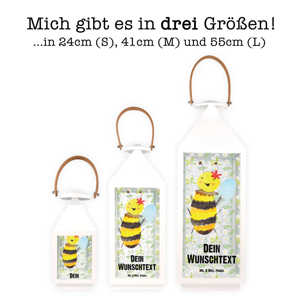 Personalisierte Deko Laterne Biene Happy Gartenlampe, Gartenleuchte, Gartendekoration, Gartenlicht, Laterne kleine Laternen, XXL Laternen, Laterne groß, Biene, Wespe, Hummel