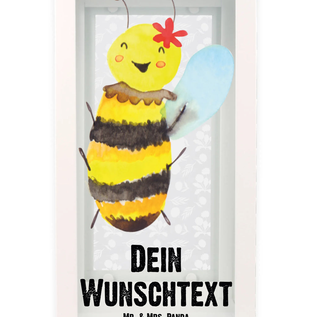 Personalisierte Deko Laterne Biene Happy Gartenlampe, Gartenleuchte, Gartendekoration, Gartenlicht, Laterne kleine Laternen, XXL Laternen, Laterne groß, Biene, Wespe, Hummel