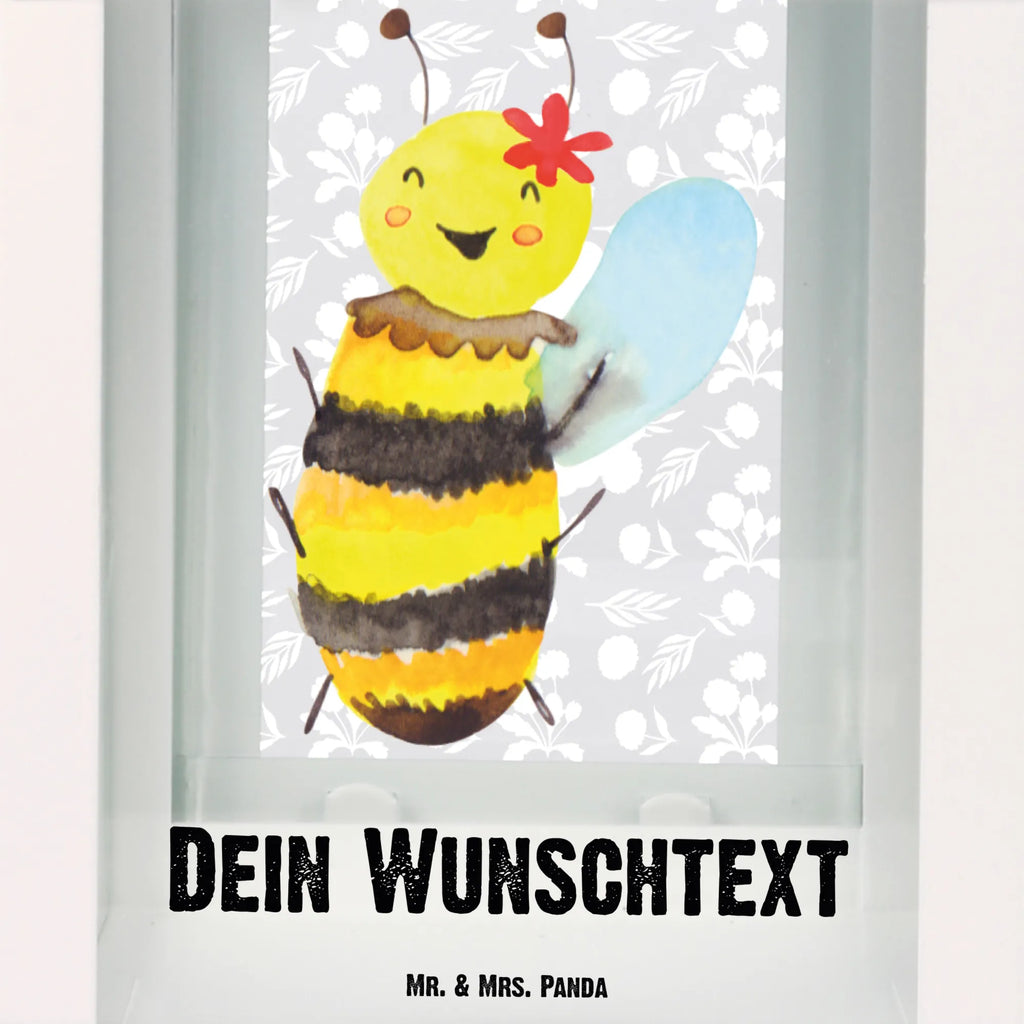 Personalisierte Deko Laterne Biene Happy Gartenlampe, Gartenleuchte, Gartendekoration, Gartenlicht, Laterne kleine Laternen, XXL Laternen, Laterne groß, Biene, Wespe, Hummel