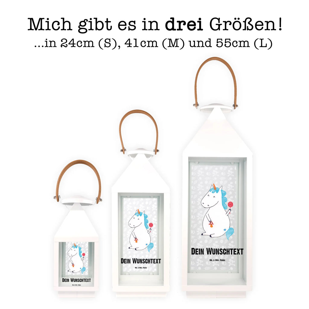 Personalisierte Deko Laterne Einhorn Baby Gartenlampe, Gartenleuchte, Gartendekoration, Gartenlicht, Laterne kleine Laternen, XXL Laternen, Laterne groß, Einhorn, Einhörner, Einhorn Deko, Pegasus, Unicorn, Mutter, Geburt, Geburtstag, erstes Kind, Baby, Babyglück, Nachwuchs, Eltern, Party, Kind, Schnuller