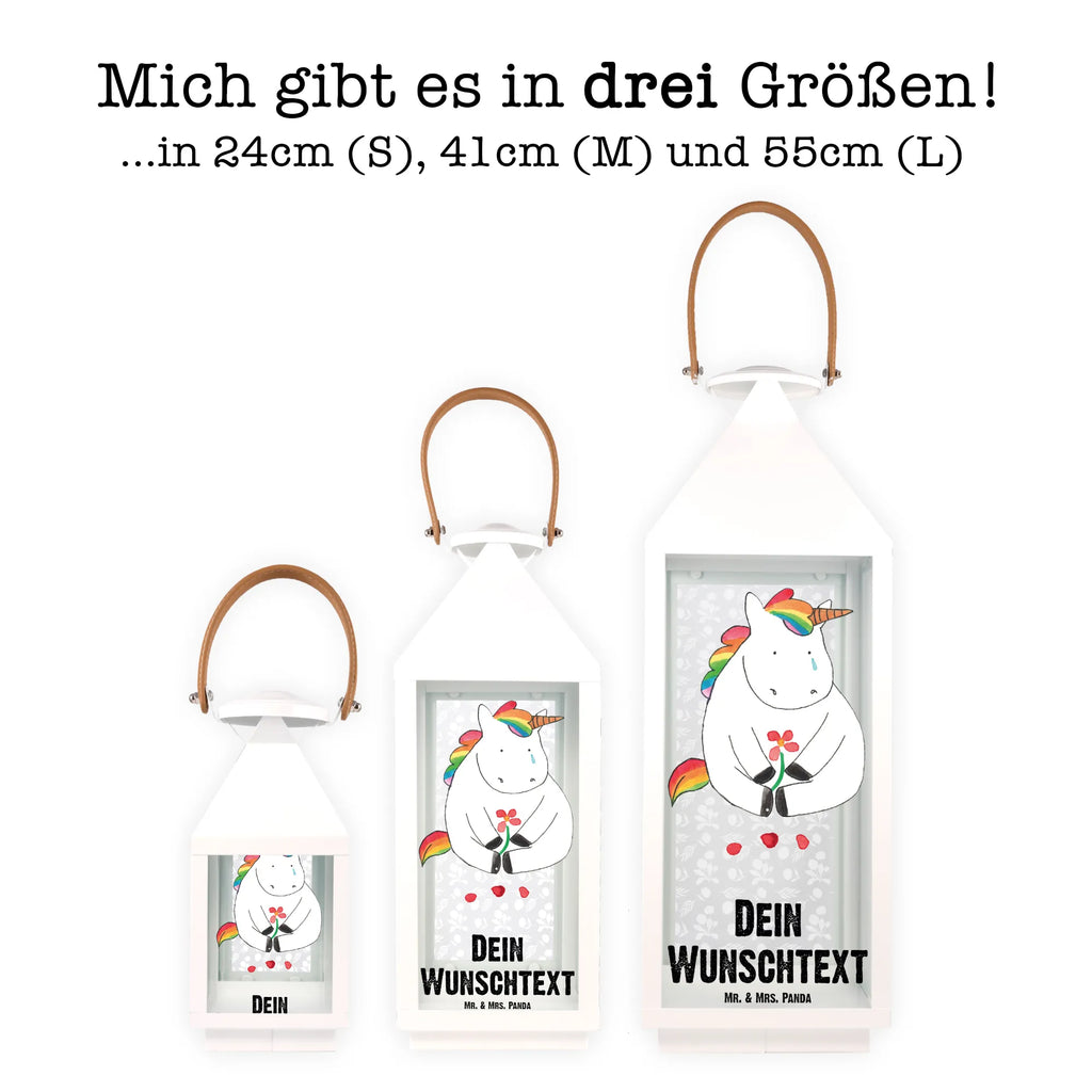 Personalisierte Deko Laterne Einhorn Traurig Gartenlampe, Gartenleuchte, Gartendekoration, Gartenlicht, Laterne kleine Laternen, XXL Laternen, Laterne groß, Einhorn, Einhörner, Einhorn Deko, Pegasus, Unicorn, Glitzer, Trösten. Freundschaft, Freunde, Liebe, Trauer, Grußkarte, Blume