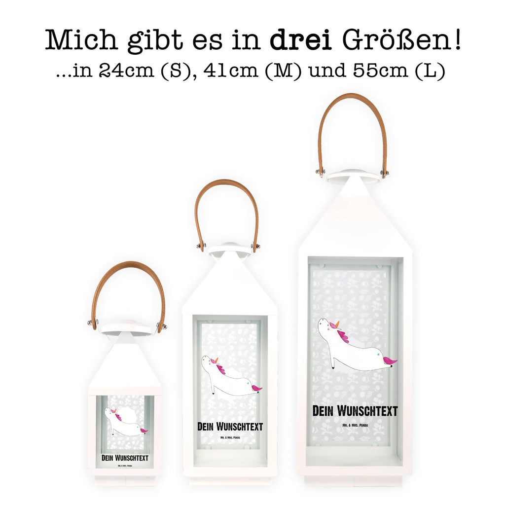 Personalisierte Deko Laterne Einhorn Yoga Gartenlampe, Gartenleuchte, Gartendekoration, Gartenlicht, Laterne kleine Laternen, XXL Laternen, Laterne groß, Einhorn, Einhörner, Einhorn Deko, Unicorn, Yoga, Namaste, Achtsamkeit, Entspannung, Joga, Yogamatte, Sport, lustig, witzig, süß