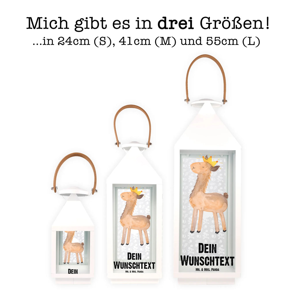 Personalisierte Deko Laterne Lama König Gartenlampe, Gartenleuchte, Gartendekoration, Gartenlicht, Laterne kleine Laternen, XXL Laternen, Laterne groß, Lama, Alpaka, Lamas, König, Königin, Freundin, Mama, Papa, Büro Kollege, Kollegin, Chef, Vorgesetzter, Abi, Abitur