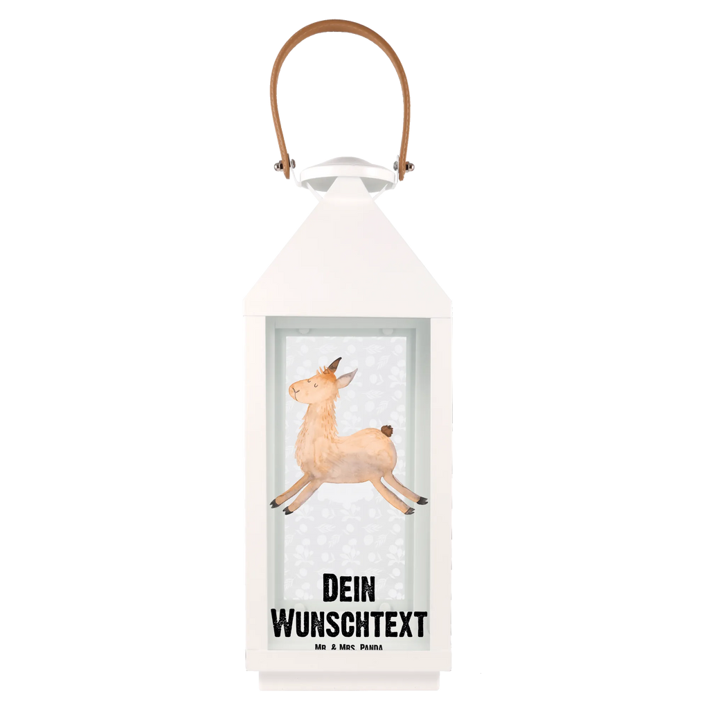 Personalisierte Deko Laterne Lama springend Gartenlampe, Gartenleuchte, Gartendekoration, Gartenlicht, Laterne kleine Laternen, XXL Laternen, Laterne groß, Lama, Alpaka, Lamas, Lieblingstag, Happy day, fröhlich, Glück, Freundin, Liebeskummer, Neustart, guten Morgen, Start, Prüfung, Abitur