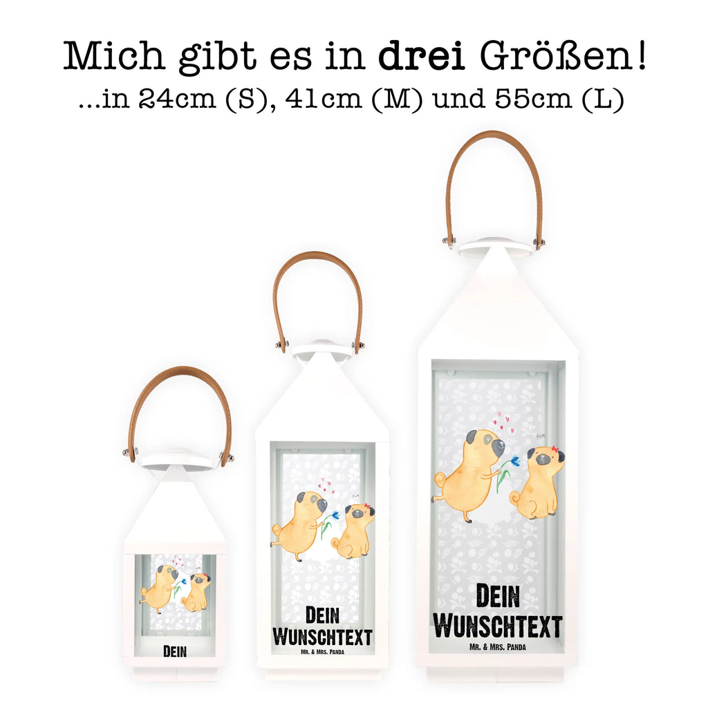 Personalisierte Deko Laterne Mops verliebt Gartenlampe, Gartenleuchte, Gartendekoration, Gartenlicht, Laterne kleine Laternen, XXL Laternen, Laterne groß, Hund, Hundemotiv, Haustier, Hunderasse, Tierliebhaber, Hundebesitzer, Sprüche, Mops, Möpse, Hundeliebe, verliebt, Liebe, Liebesspruch. Verlobt, Geschenk Freund, Partner