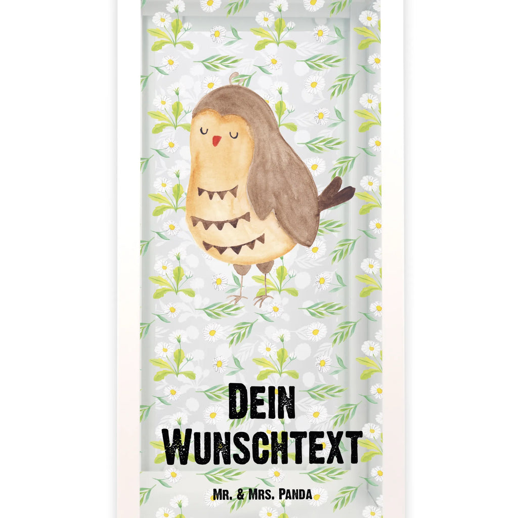 Personalisierte Deko Laterne Eule Zufrieden Gartenlampe, Gartenleuchte, Gartendekoration, Gartenlicht, Laterne kleine Laternen, XXL Laternen, Laterne groß, Eule, Eule Spruch, Eule deko, Owl, Liebe Spruch, Romantisch, Wortspiel lustig, Spruch schön, Geschenk Hochzeitstag