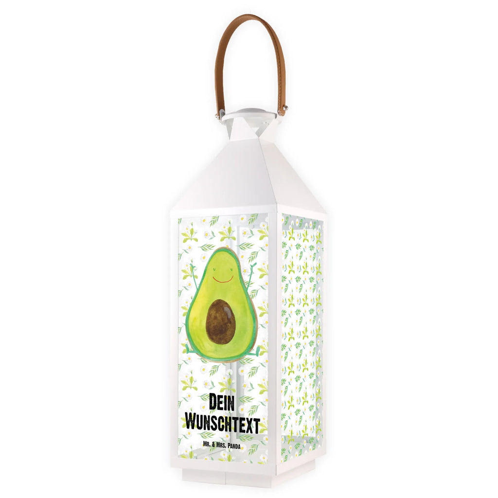 Personalisierte Deko Laterne Avocado Happy Gartenlampe, Gartenleuchte, Gartendekoration, Gartenlicht, Laterne kleine Laternen, XXL Laternen, Laterne groß, Avocado, Veggie, Vegan, Gesund, Chaos