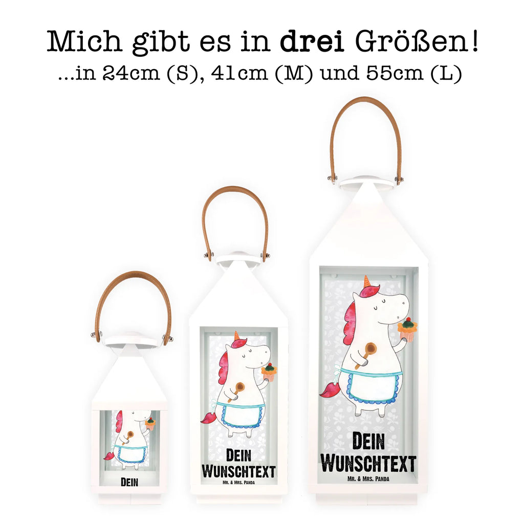 Personalisierte Deko Laterne Einhorn Küchenfee Gartenlampe, Gartenleuchte, Gartendekoration, Gartenlicht, Laterne kleine Laternen, XXL Laternen, Laterne groß, Einhorn, Einhörner, Einhorn Deko, Unicorn, backen, Muffin, Motivation, Träumer, träumen, Bäckerin, Hobbykoch, Koch, Torte, Kuchen