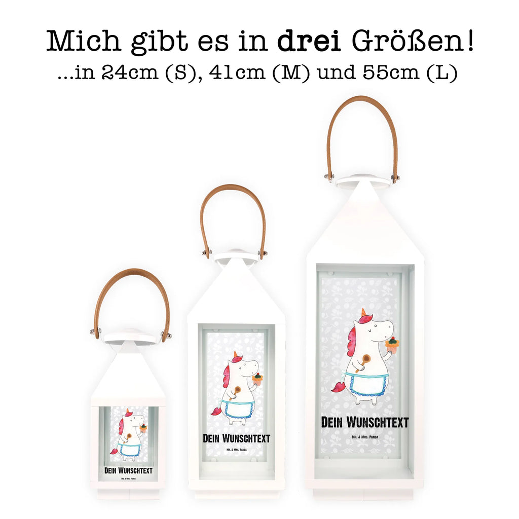 Personalisierte Deko Laterne Einhorn Küchenfee Gartenlampe, Gartenleuchte, Gartendekoration, Gartenlicht, Laterne kleine Laternen, XXL Laternen, Laterne groß, Einhorn, Einhörner, Einhorn Deko, Unicorn, backen, Muffin, Motivation, Träumer, träumen, Bäckerin, Hobbykoch, Koch, Torte, Kuchen