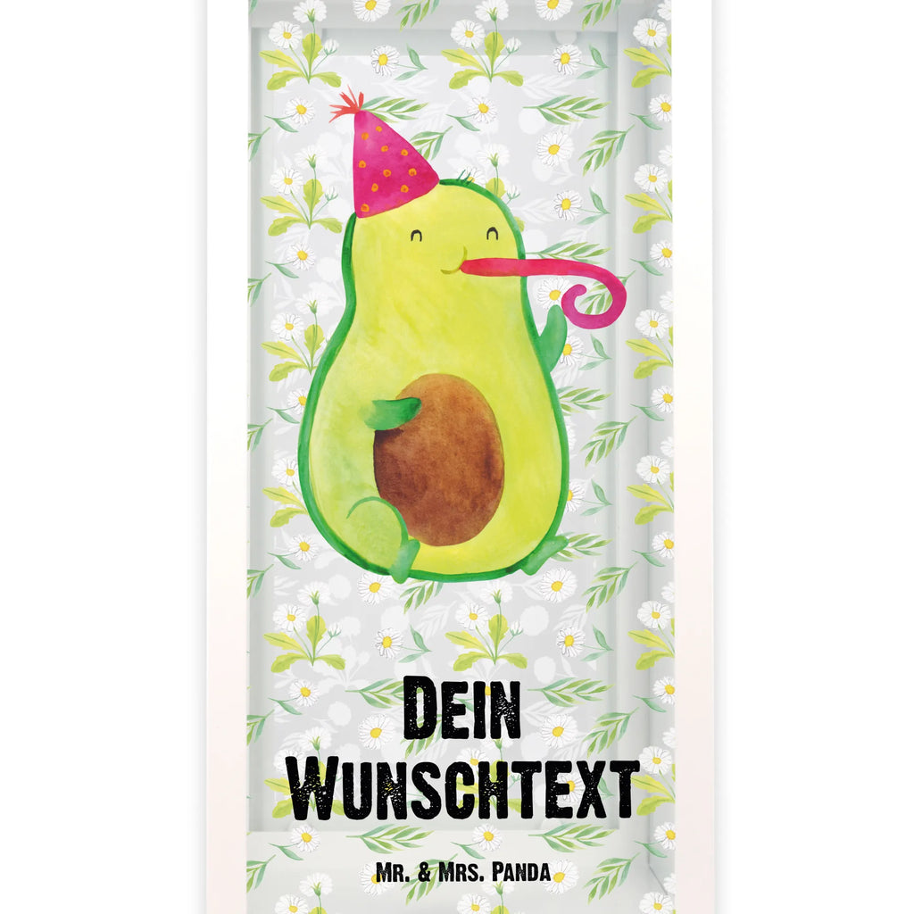 Personalisierte Deko Laterne Avocado Partyhupe Gartenlampe, Gartenleuchte, Gartendekoration, Gartenlicht, Laterne kleine Laternen, XXL Laternen, Laterne groß, Avocado, Veggie, Vegan, Gesund, Party, Feierlichkeit, Feier, Fete, Geburtstag, Gute Laune, Tröte