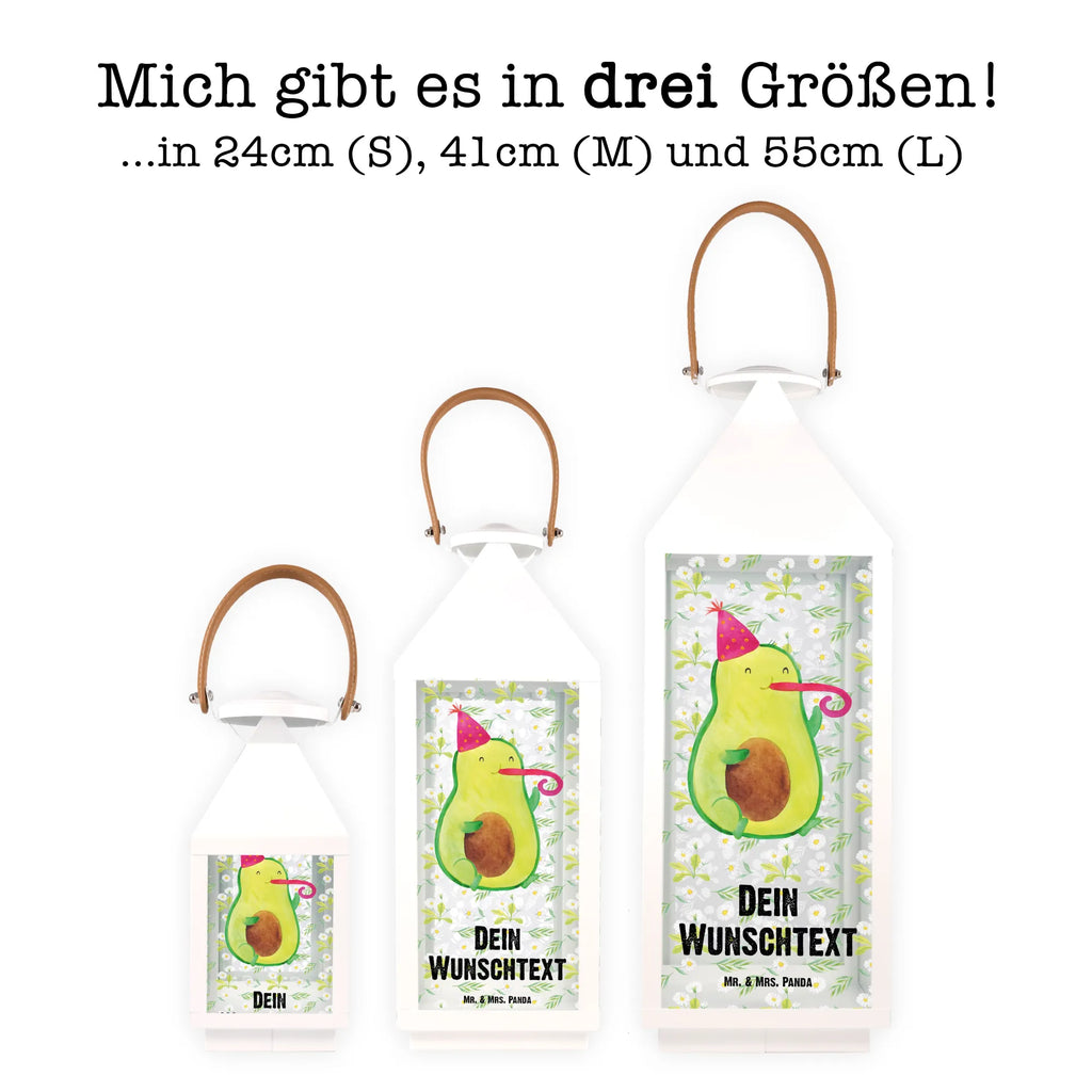 Personalisierte Deko Laterne Avocado Partyhupe Gartenlampe, Gartenleuchte, Gartendekoration, Gartenlicht, Laterne kleine Laternen, XXL Laternen, Laterne groß, Avocado, Veggie, Vegan, Gesund, Party, Feierlichkeit, Feier, Fete, Geburtstag, Gute Laune, Tröte