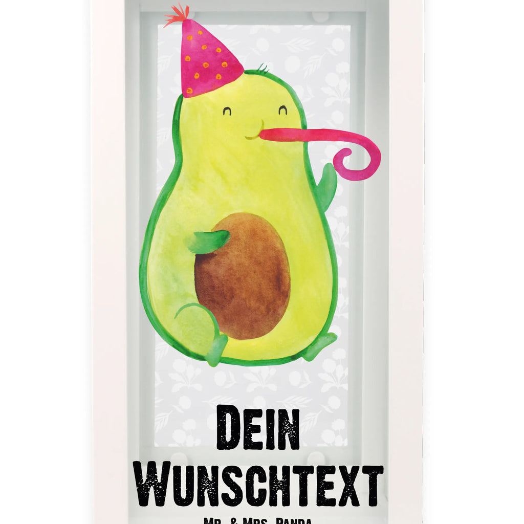 Personalisierte Deko Laterne Avocado Partyhupe Gartenlampe, Gartenleuchte, Gartendekoration, Gartenlicht, Laterne kleine Laternen, XXL Laternen, Laterne groß, Avocado, Veggie, Vegan, Gesund, Party, Feierlichkeit, Feier, Fete, Geburtstag, Gute Laune, Tröte