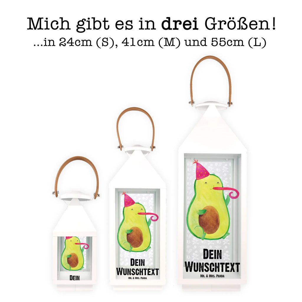 Personalisierte Deko Laterne Avocado Partyhupe Gartenlampe, Gartenleuchte, Gartendekoration, Gartenlicht, Laterne kleine Laternen, XXL Laternen, Laterne groß, Avocado, Veggie, Vegan, Gesund, Party, Feierlichkeit, Feier, Fete, Geburtstag, Gute Laune, Tröte