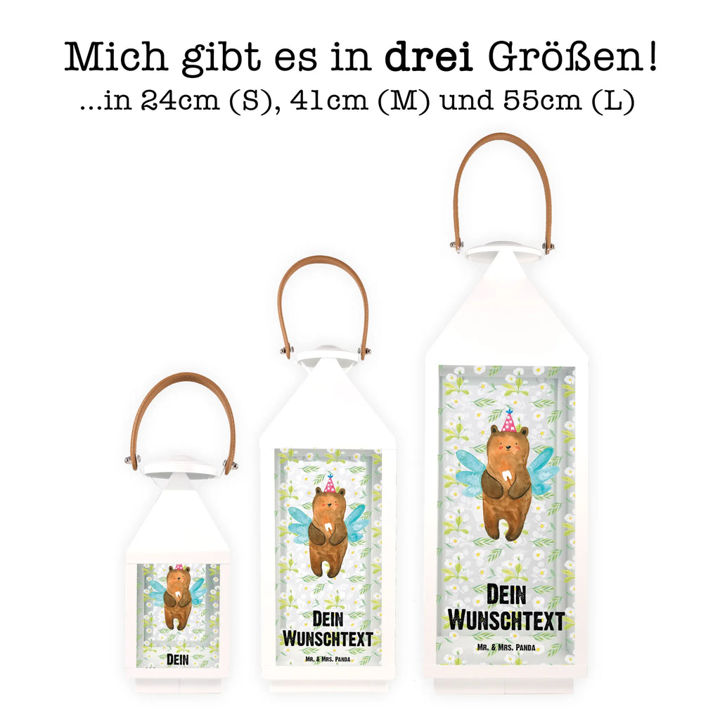 Personalisierte Deko Laterne Zahnfee Bär Gartenlampe, Gartenleuchte, Gartendekoration, Gartenlicht, Laterne kleine Laternen, XXL Laternen, Laterne groß, Bär, Teddy, Teddybär, Zahnfee, Fee, Milchzahn, Erster Zahn