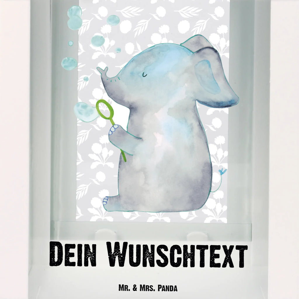 Personalisierte Deko Laterne Elefant Seifenblasen Gartenlampe, Gartenleuchte, Gartendekoration, Gartenlicht, Laterne kleine Laternen, XXL Laternen, Laterne groß, Tiermotive, Gute Laune, lustige Sprüche, Tiere, Elefant, Elefanten, Dickhäuter, Rüsseltier, Seifenblasen, Liebe, Heimat, Gefühl. Daheim, Liebesbeweis, Liebesspruch