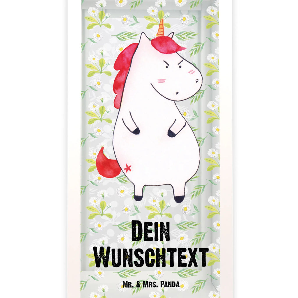 Personalisierte Deko Laterne Einhorn wütend Gartenlampe, Gartenleuchte, Gartendekoration, Gartenlicht, Laterne kleine Laternen, XXL Laternen, Laterne groß, Einhorn, Einhörner, Einhorn Deko, Pegasus, Unicorn, Realität, Ansage, lustlos, nein, Büro, Arbeit, wütend, dumme Fragen, lustig, Spaß, Geschenk