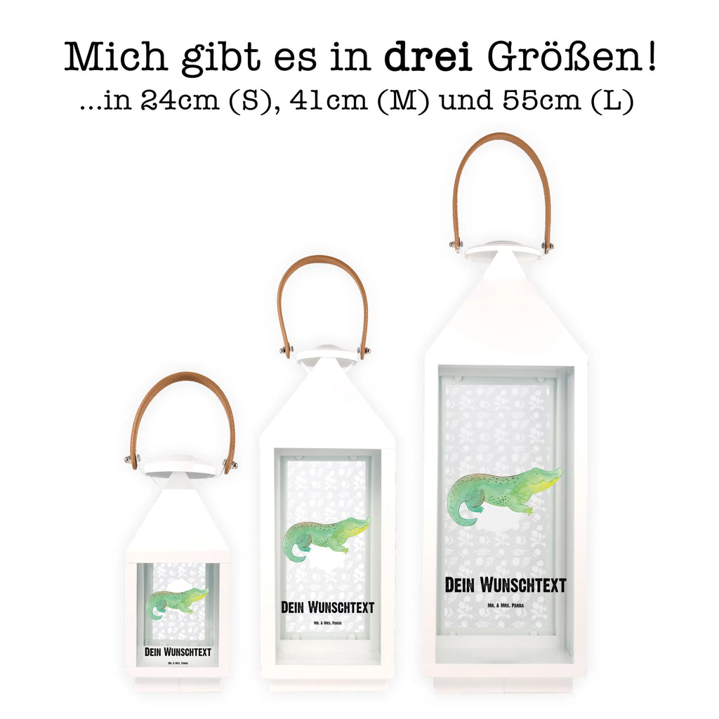 Personalisierte Deko Laterne Krokodil Gartenlampe, Gartenleuchte, Gartendekoration, Gartenlicht, Laterne kleine Laternen, XXL Laternen, Laterne groß, Meerestiere, Meer, Urlaub, Krokodil, Krokodile, verrückt sein, spontan sein, Abenteuerlust, Reiselust, Freundin, beste Freundin, Lieblingsmensch