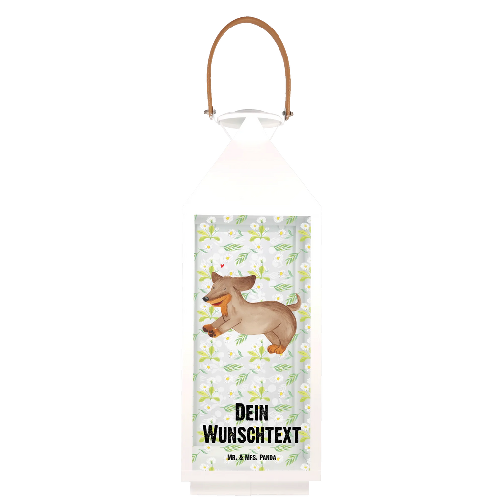 Personalisierte Deko Laterne Hund Dackel fröhlich Gartenlampe, Gartenleuchte, Gartendekoration, Gartenlicht, Laterne kleine Laternen, XXL Laternen, Laterne groß, Hund, Hundemotiv, Haustier, Hunderasse, Tierliebhaber, Hundebesitzer, Sprüche, Hunde, Dackel, Dachshund, happy dog