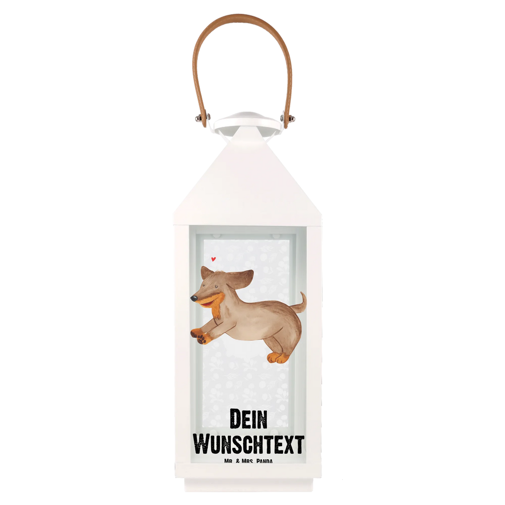 Personalisierte Deko Laterne Hund Dackel fröhlich Gartenlampe, Gartenleuchte, Gartendekoration, Gartenlicht, Laterne kleine Laternen, XXL Laternen, Laterne groß, Hund, Hundemotiv, Haustier, Hunderasse, Tierliebhaber, Hundebesitzer, Sprüche, Hunde, Dackel, Dachshund, happy dog