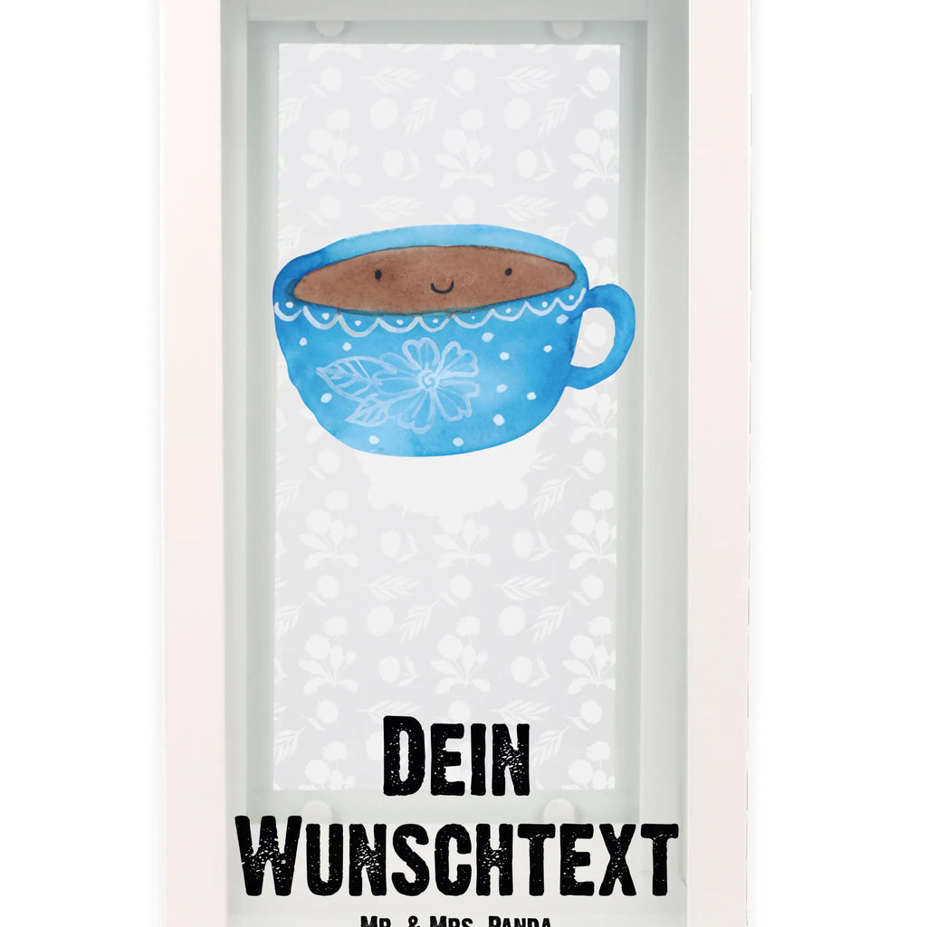 Personalisierte Deko Laterne Kaffee Tasse Gartenlampe, Gartenleuchte, Gartendekoration, Gartenlicht, Laterne kleine Laternen, XXL Laternen, Laterne groß, Tiermotive, Gute Laune, lustige Sprüche, Tiere, Kaffee, Tasse, Liebe, Geschmack, Genuss, Glücklich