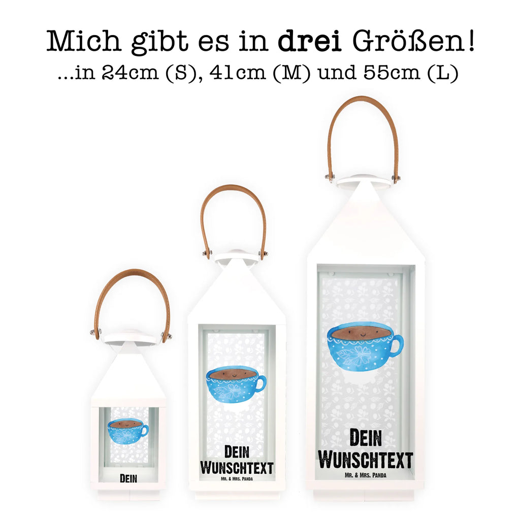 Personalisierte Deko Laterne Kaffee Tasse Gartenlampe, Gartenleuchte, Gartendekoration, Gartenlicht, Laterne kleine Laternen, XXL Laternen, Laterne groß, Tiermotive, Gute Laune, lustige Sprüche, Tiere, Kaffee, Tasse, Liebe, Geschmack, Genuss, Glücklich