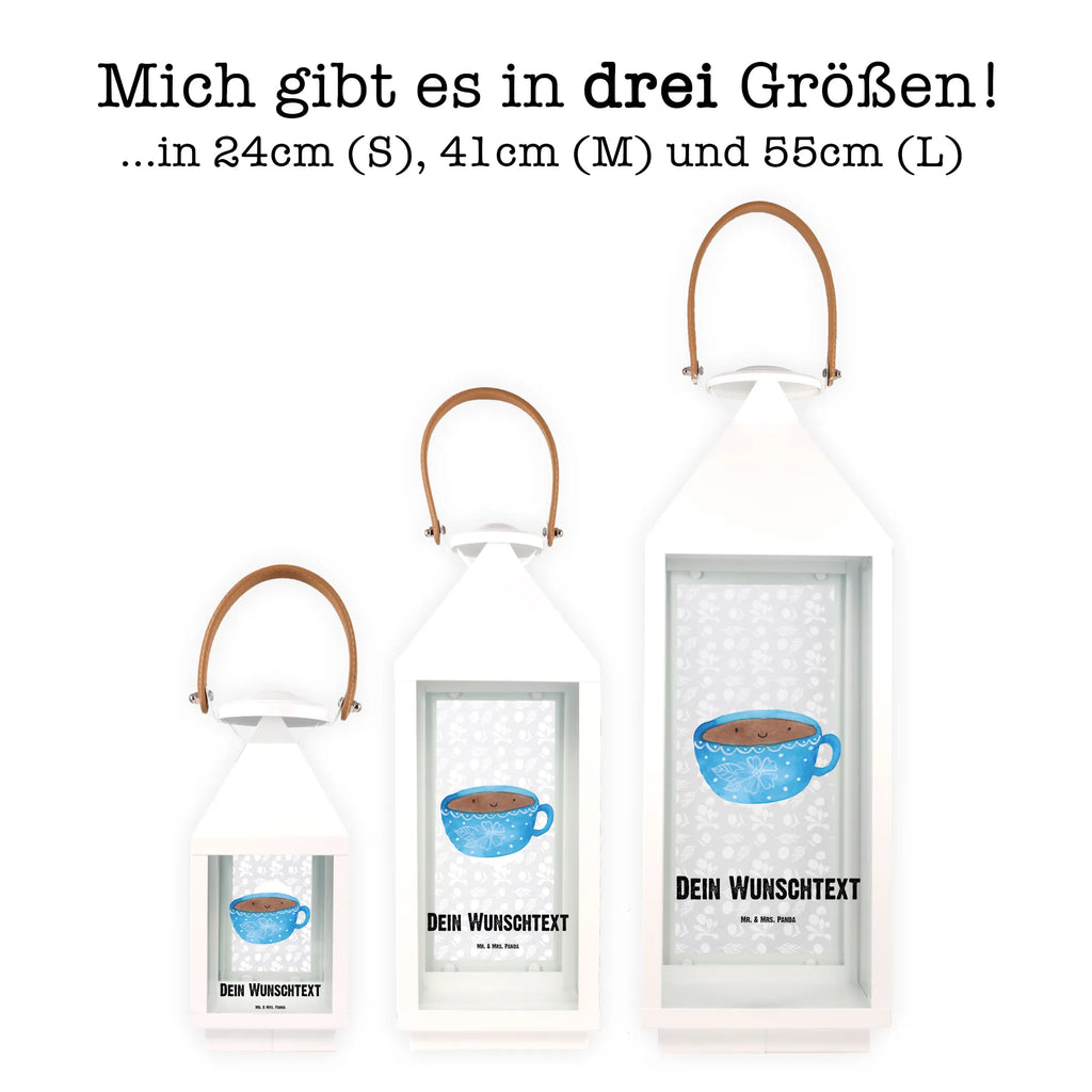 Personalisierte Deko Laterne Kaffee Tasse Gartenlampe, Gartenleuchte, Gartendekoration, Gartenlicht, Laterne kleine Laternen, XXL Laternen, Laterne groß, Tiermotive, Gute Laune, lustige Sprüche, Tiere, Kaffee, Tasse, Liebe, Geschmack, Genuss, Glücklich