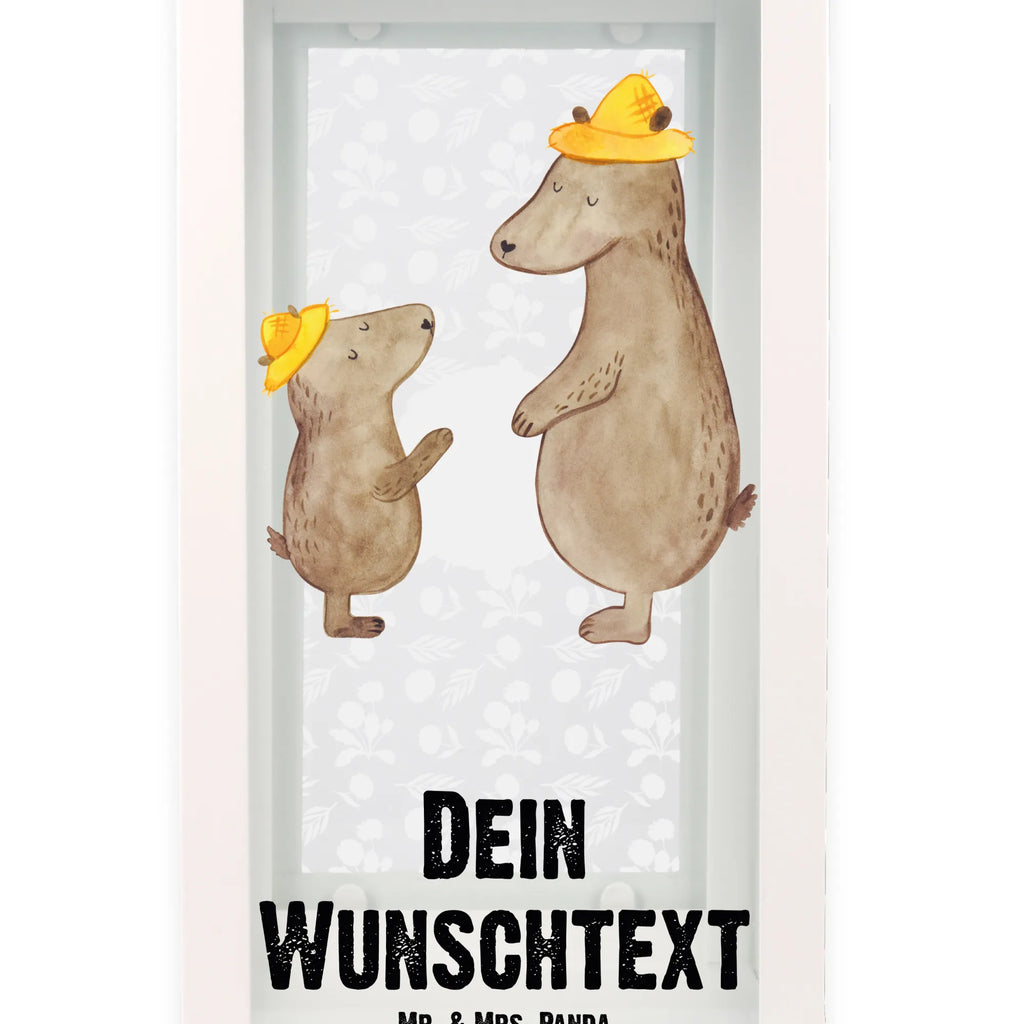 Personalisierte Deko Laterne Bären mit Hut Gartenlampe, Gartenleuchte, Gartendekoration, Gartenlicht, Laterne kleine Laternen, XXL Laternen, Laterne groß, Familie, Vatertag, Muttertag, Bruder, Schwester, Mama, Papa, Oma, Opa, Bär, Bären, Vater, Papi, Paps, Dad, Daddy, Lieblingsmensch, Sohn, Söhne, Kind, Kinder, Vater-Sohn, Family, Vorbild