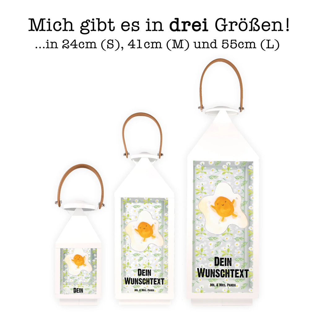 Personalisierte Deko Laterne Spiegelei Gartenlampe, Gartenleuchte, Gartendekoration, Gartenlicht, Laterne kleine Laternen, XXL Laternen, Laterne groß, Tiermotive, Gute Laune, lustige Sprüche, Tiere, Ei, Spiegelei, Schön, Tag, Glücklich, Liebe