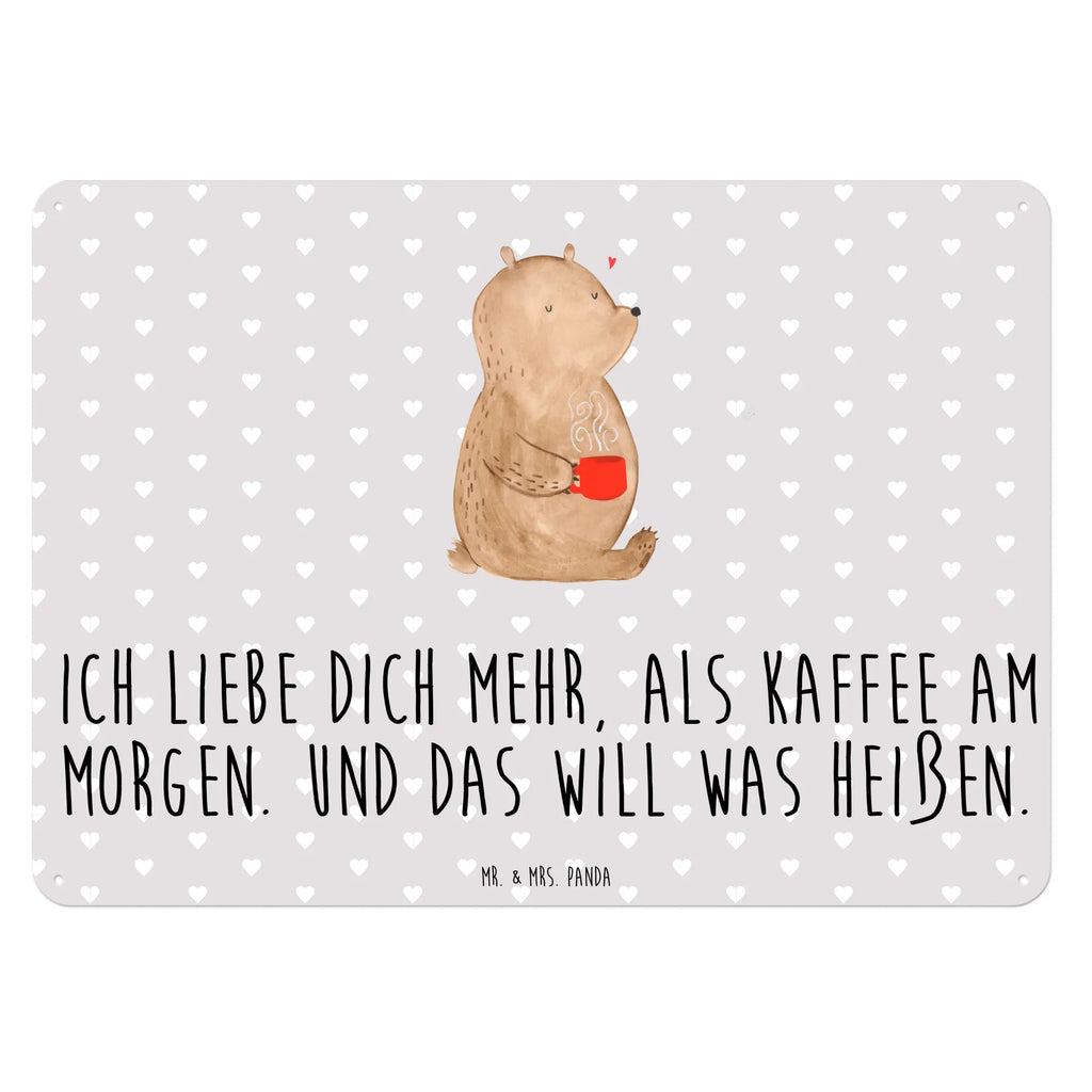 Blechschild Bär Morgenkaffee Blechschild, Metallschild, Geschenk Schild, Schild, Magnet-Metall-Schild, Deko Schild, Wandschild, Wand-Dekoration, Türschild, Liebe, Partner, Freund, Freundin, Ehemann, Ehefrau, Heiraten, Verlobung, Heiratsantrag, Liebesgeschenk, Jahrestag, Hocheitstag, Valentinstag, Geschenk für Frauen, Hochzeitstag, Mitbringsel, Geschenk für Freundin, Geschenk für Partner, Liebesbeweis, für Männer, für Ehemann