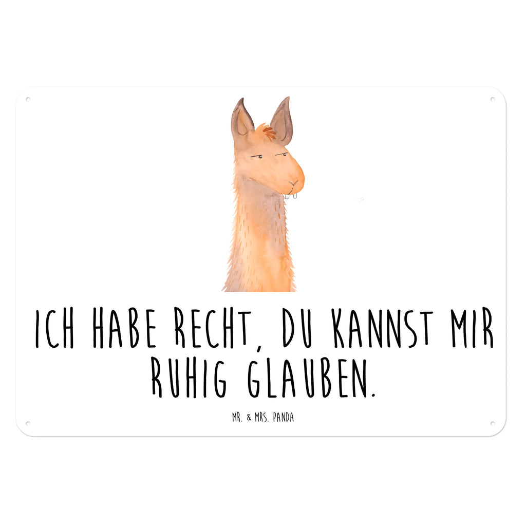 Blechschild Lamakopf Genervt Blechschild, Metallschild, Geschenk Schild, Schild, Magnet-Metall-Schild, Deko Schild, Wandschild, Wand-Dekoration, Türschild, Lama, Alpaka, Lamas, Recht haben, genervt sein, Freundin, beste Freundin, Partnerin, Büro, Büroalltag, Chef, Chefin, Azubi